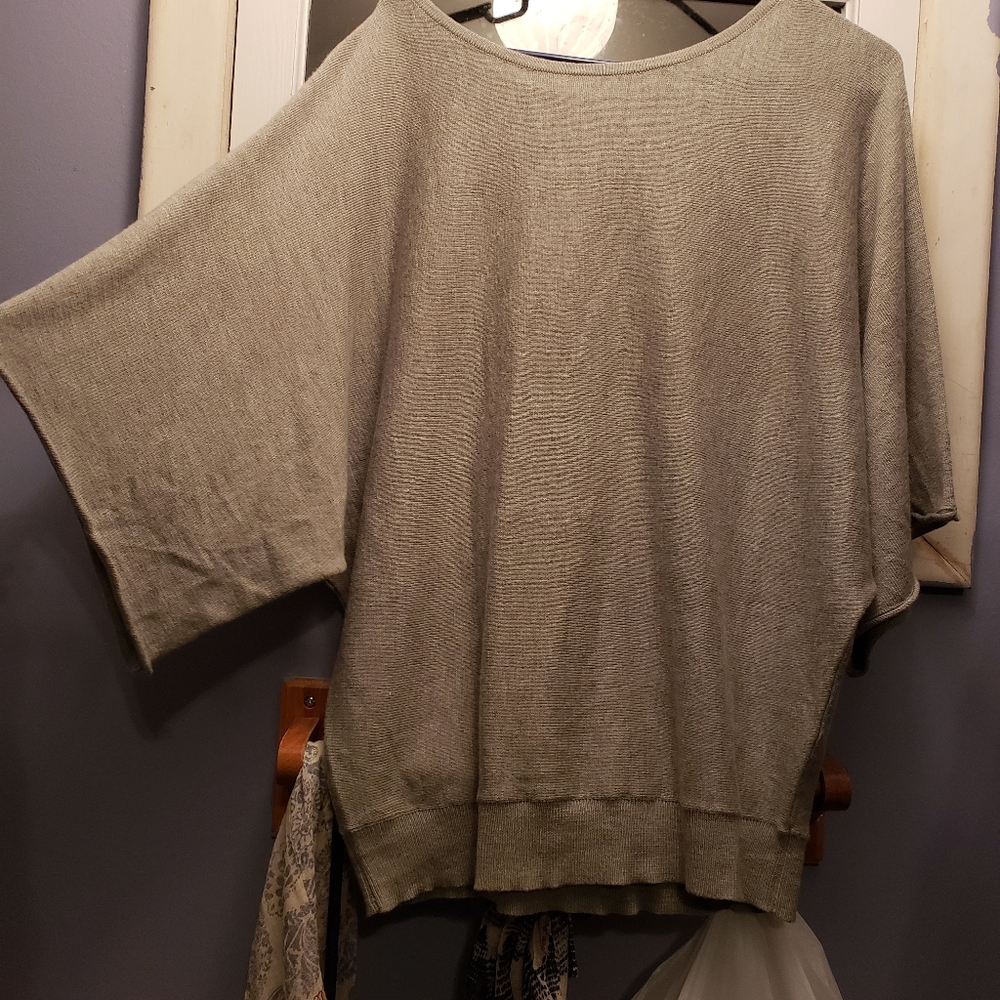 Magnolias teal Oversized Sweater size L